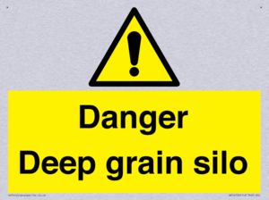 Danger Deep grain silo
